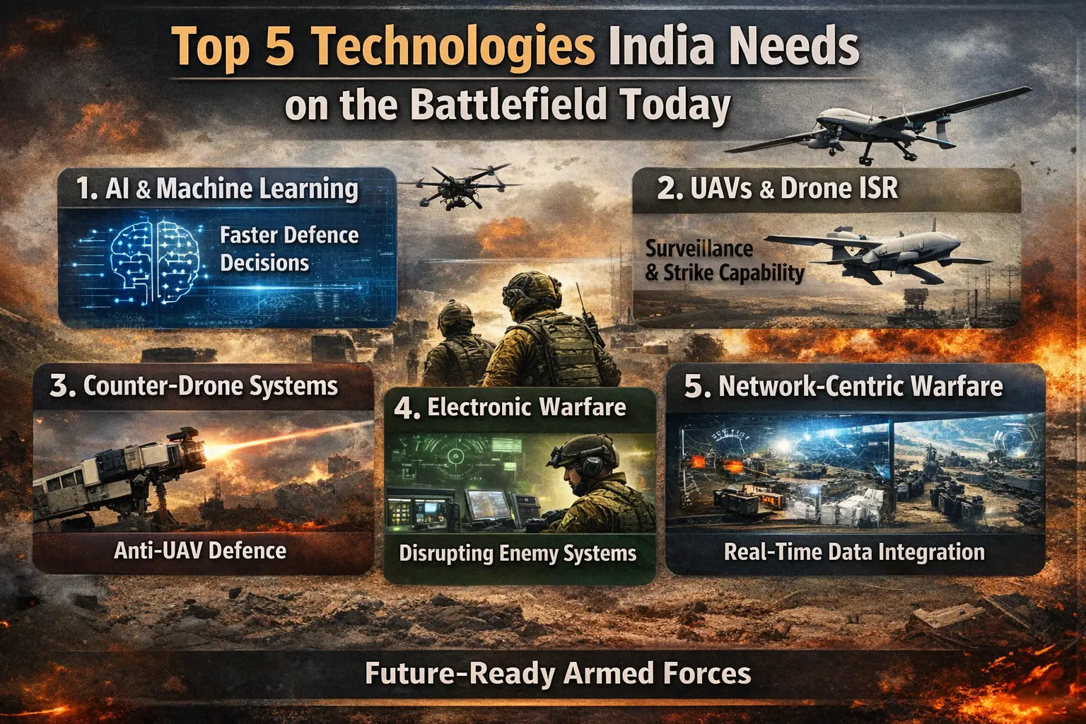 5 Battlefield Technologies India Needs Today | IG Defence